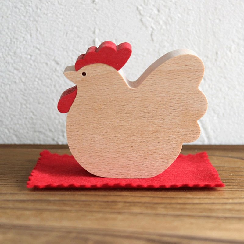 Wooden toys　bird　birthday gift　New Year　Made in Japan　Ornament　interior - ของวางตกแต่ง - ไม้ 