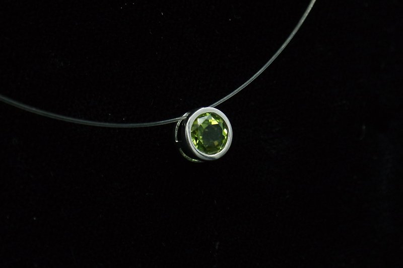 新年優惠 | 青青之瞳 經典K金 橄欖石項鍊 (附2款項鍊) - 項鍊 - 水晶 綠色