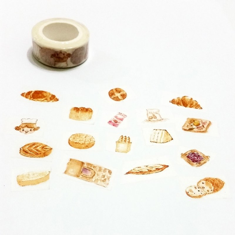 Washi Tape Breakfast Bread Time - มาสกิ้งเทป - กระดาษ 