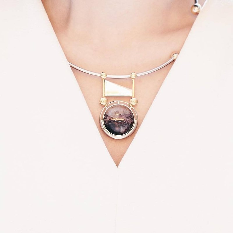 Delphi | Charoite Choker - Necklaces - Gemstone Purple