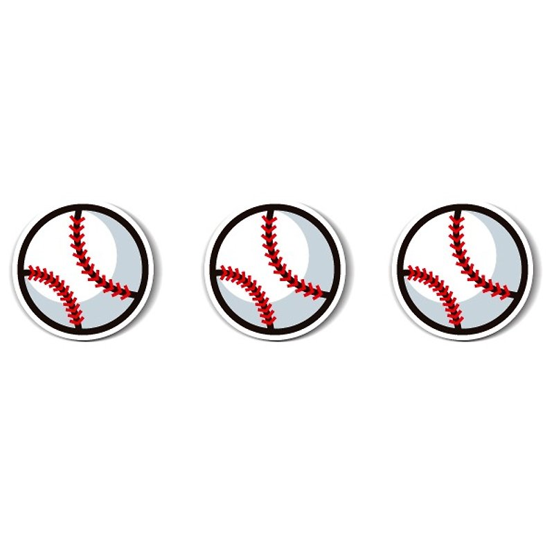 1212 funny design funny everywhere stickers waterproof stickers - baseball - Stickers - Waterproof Material White