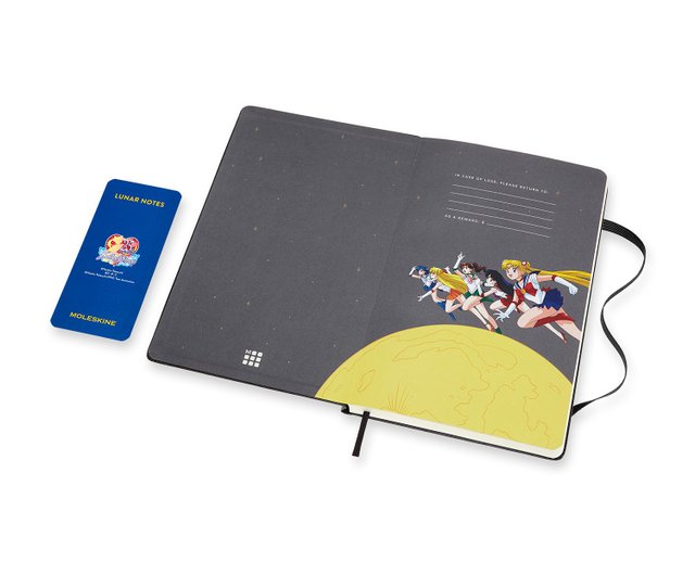 _出品禁止_モレスキン セーラームーン 限定版ノートブック 上弦の月 L