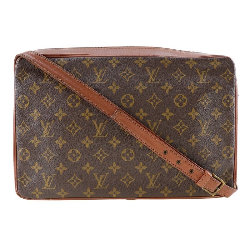 【日本直送】路易威登 LOUIS VUITTON Sac Bandoulière 35 肩背包 M51362 Monogram 帆布 男女皆宜【二手】 - 側背包/斜背包 - 人造皮革 咖啡色