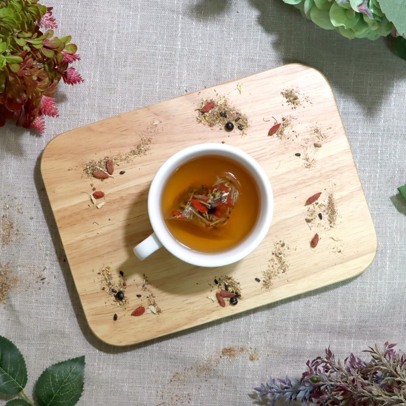 [Guoqing Market] Stay up late tea | Burdock and wolfberry health tea triangular tea bag with honeysuckle added - ชา - วัสดุอื่นๆ 