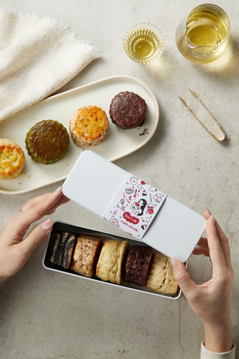 British classic scone 5-piece tin box set - เค้กและของหวาน - วัสดุอื่นๆ 