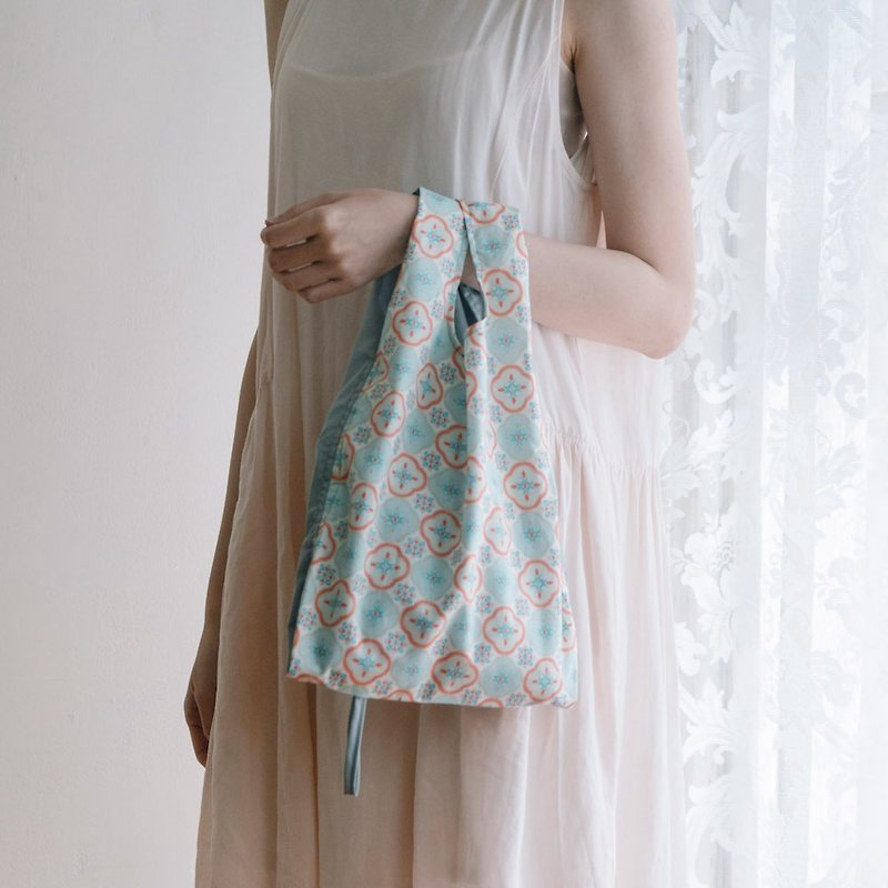 Retractable small vest bag/Glass Begonia/Mandarin Candy/Classic New Color III - Handbags & Totes - Cotton & Hemp Green