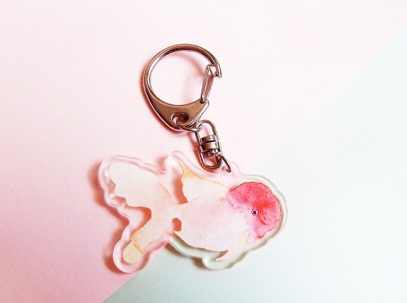 Goldfish Tour / acrylic strap / double-sided printing / key ring - Charms - Acrylic Multicolor