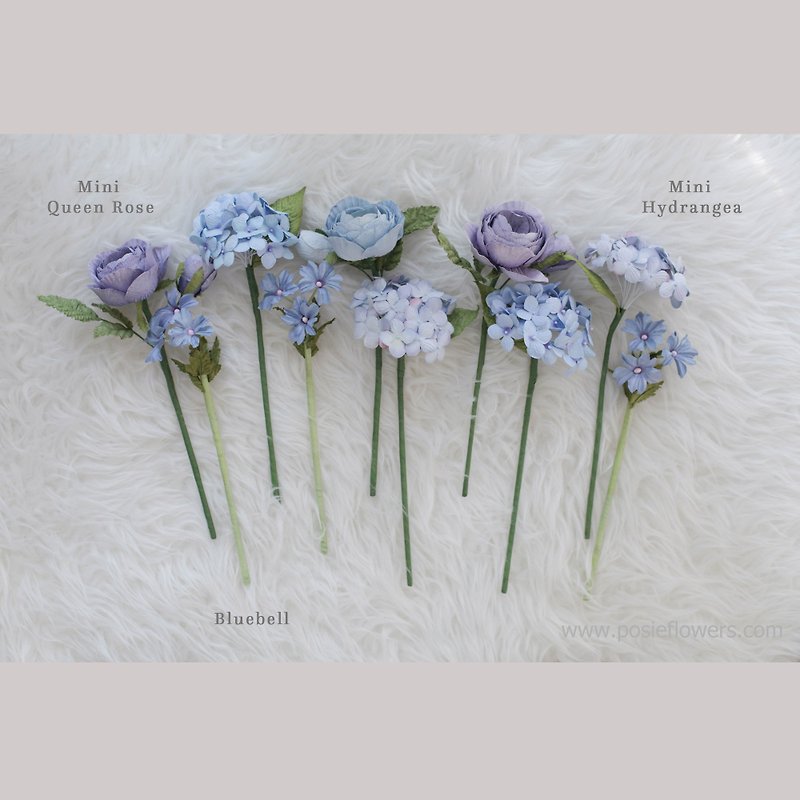 BLUE SEA - Small Posie Rooms for Home Decoration - 香氛/精油/擴香 - 紙 藍色