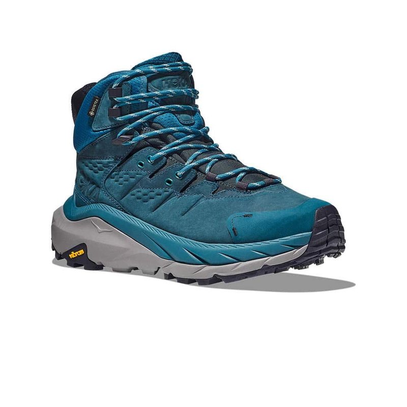 【HOKA】男 Kaha 2 Goretex 登山鞋 珊瑚藍/石墨藍 - 男運動鞋/球鞋 - 聚酯纖維 藍色