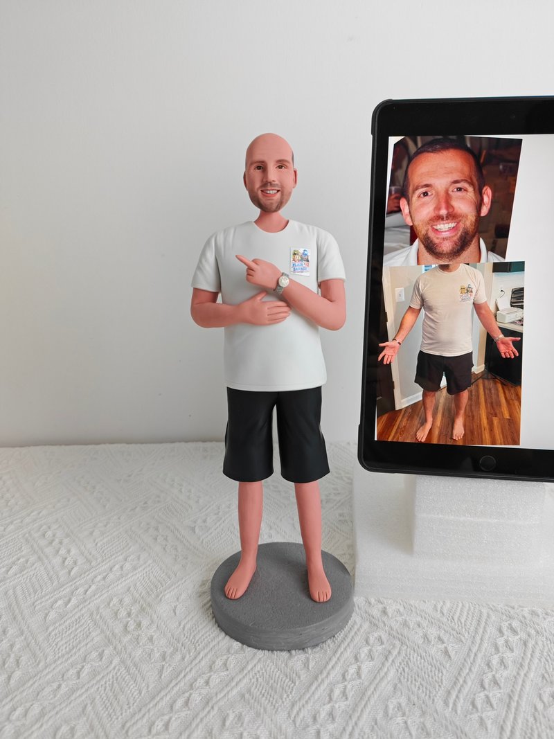 客制化人物公仔 人偶 3D人像畫 似顏繪 肖像 定制 生日 紀念 禮物 - 公仔/玩偶 - 黏土 多色