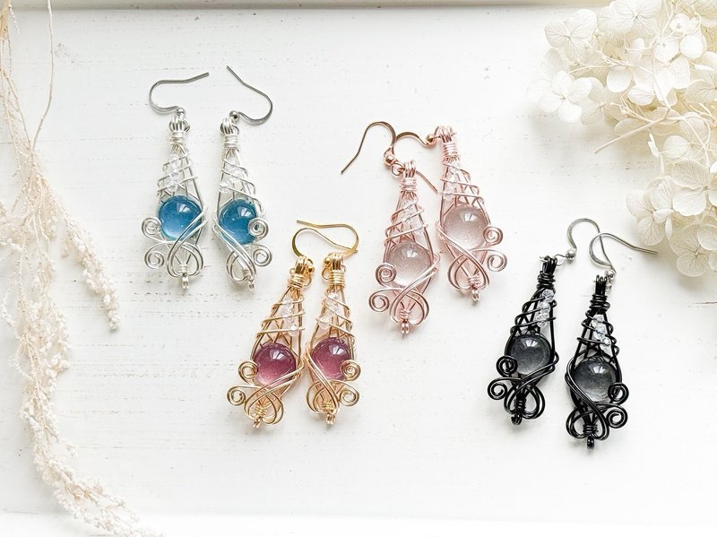 天使の琴　シルバー - ピアス・イヤリング - その他の素材 シルバー