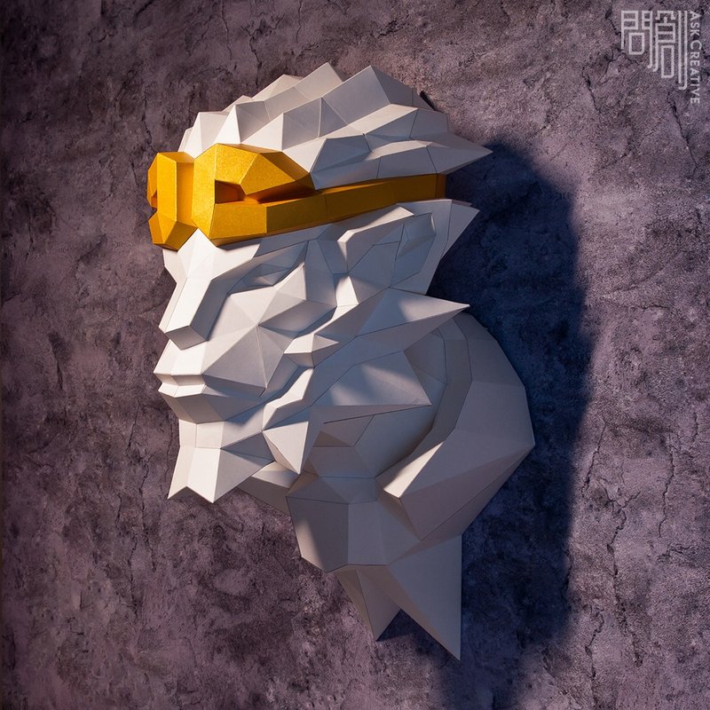 問創DIY手作3D紙模型 - 孫悟空壁飾 - 擺飾/家飾品 - 紙 橘色
