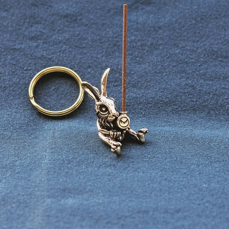 Rabbit Not Easy - Bronze Version Rabbit stranger - Necklaces - Copper & Brass Gold