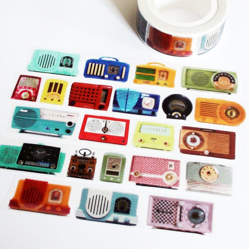 Masking Tape Old Radio - Washi Tape - Paper 