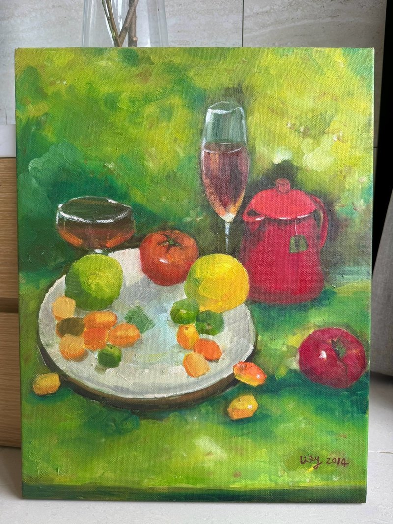 果香時光 - 靜物油畫 手繪原作 餐廳擺飾 - 海報/掛畫 - 棉．麻 