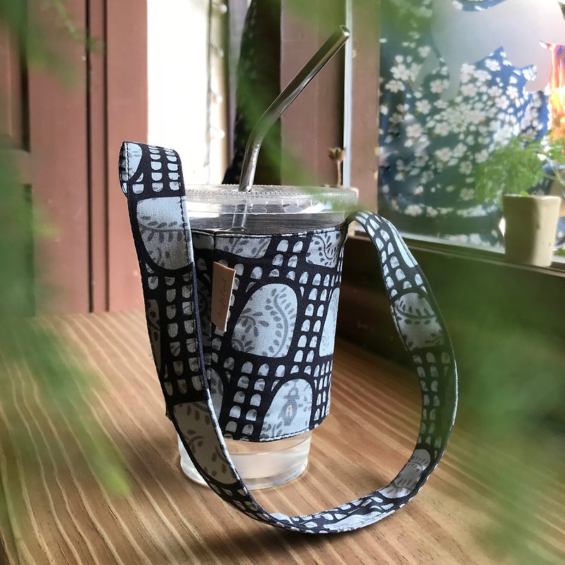 [Inside Waterproof Drink Cup Set]/Taiwan Story Printing Series/Innovative Fabric - Beverage Holders & Bags - Cotton & Hemp Multicolor