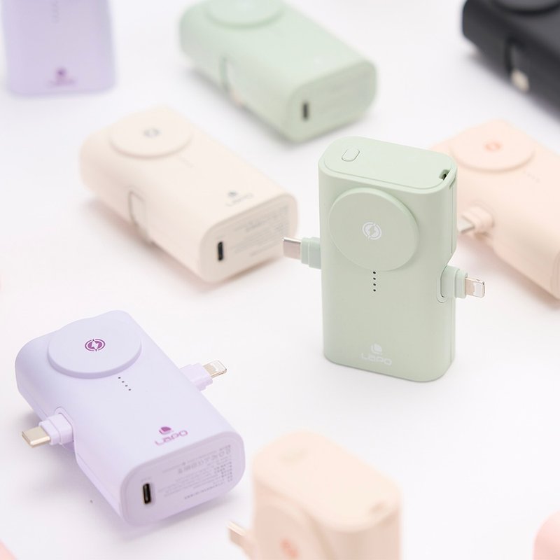 【LaPO】 Full-featured fast charging version of pocket power bank WT-12 - ที่ชาร์จ - พลาสติก สีดำ