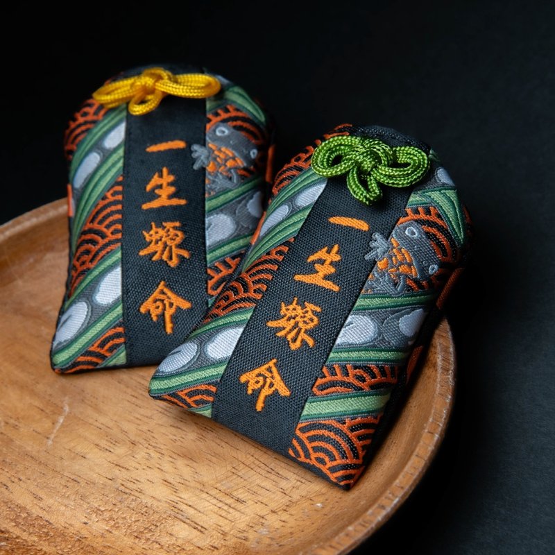 一生螈命 御守－綠色繩結 - 吊飾 - 其他材質 綠色