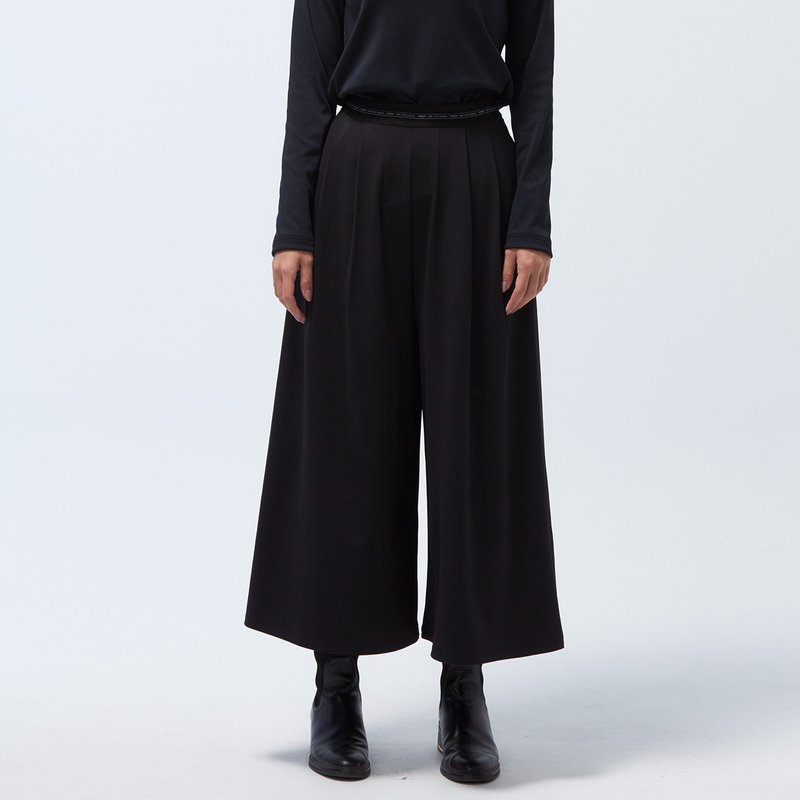 Cozee-Antibacterial High Elasticity Webbing Pants-Black - Women's Pants - Polyester Black