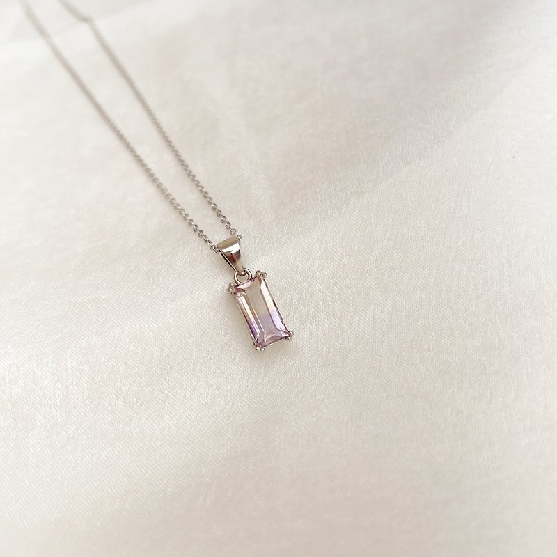Light luxury jewelry-ametrine small necklace - Necklaces - Gemstone 