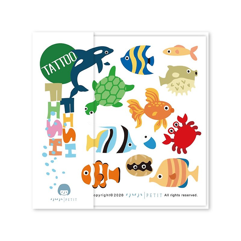 TATTOO. FishFish brand exclusive design tattoo stickers - สติ๊กเกอร์แทททู - วัสดุอื่นๆ หลากหลายสี