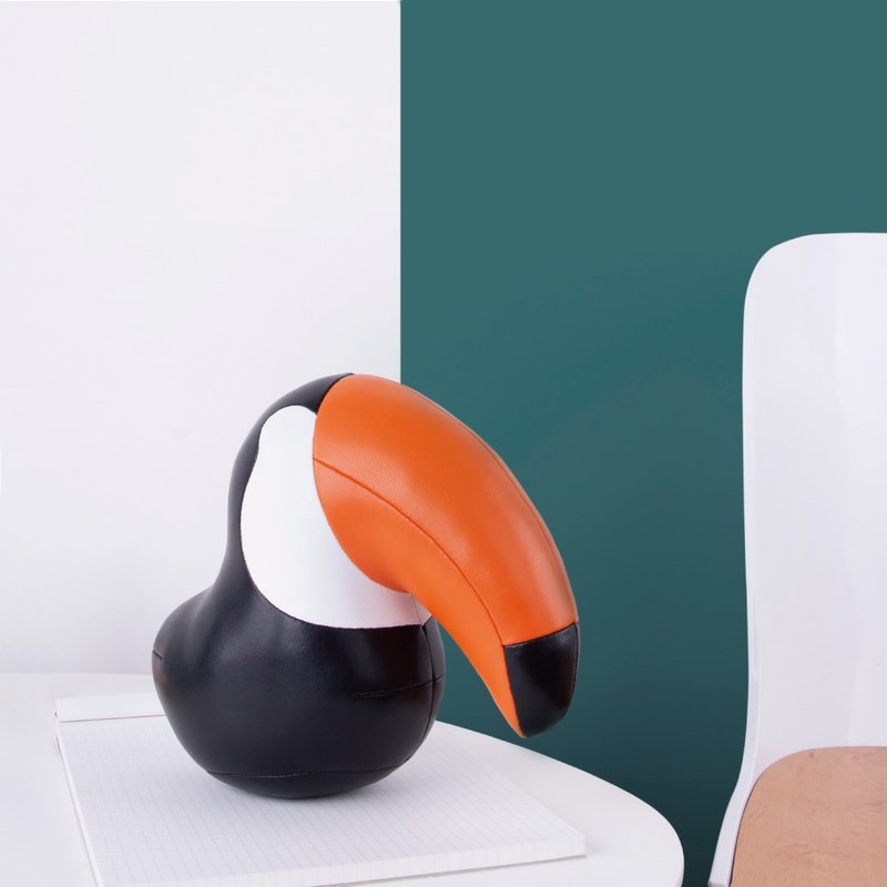 Zuny - Toucan Toco - Bookend - Items for Display - Faux Leather Multicolor