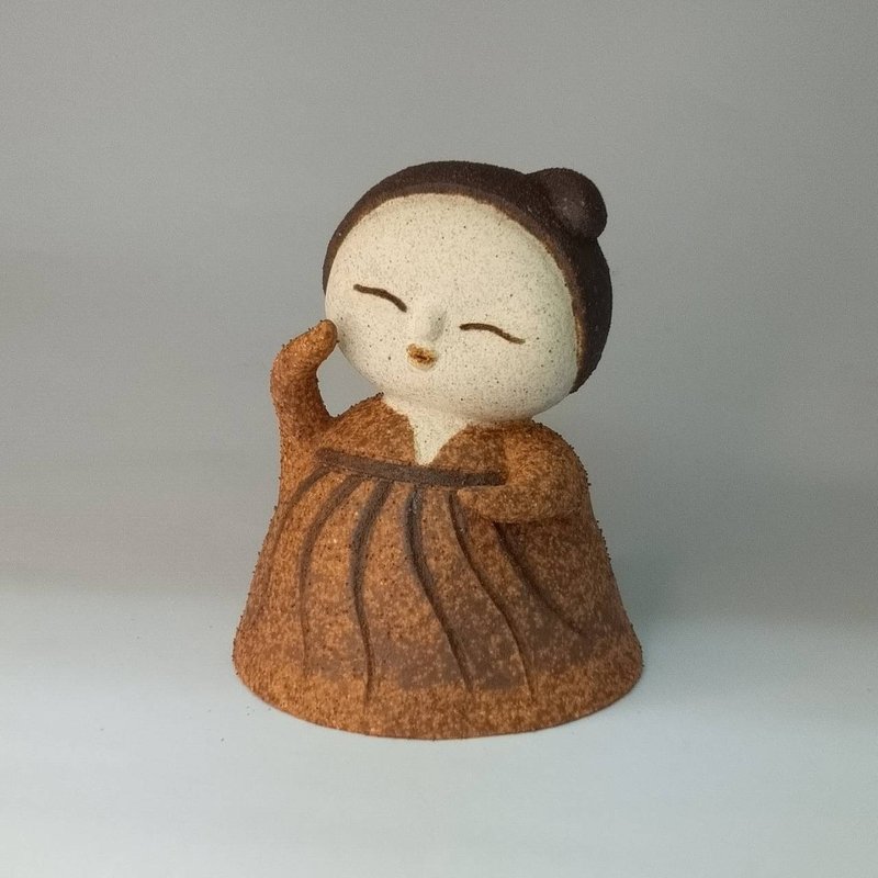 Q Version Little Lady (3)/Ceramic Art/Original - Items for Display - Pottery 