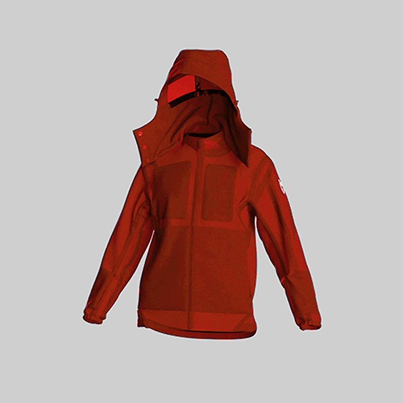 AirOgo Pilloon Jacket Ultralight - เสื้อโค้ทผู้ชาย - ไนลอน สีแดง
