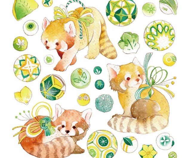 植物と動物のイラスト スカーフ イヌイエディションズ スカーフ シルク スカーフ イエロー