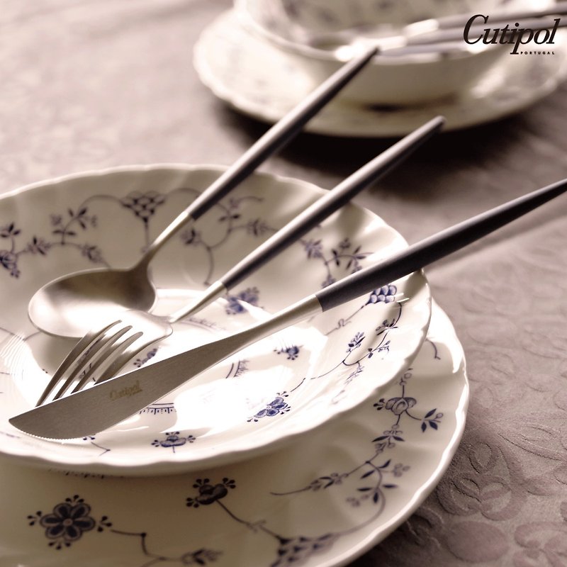 ポルトガル Cutipol クチポール GOA シリーズブルーハンドル 単品食器 - カトラリー - ステンレススチール ブルー