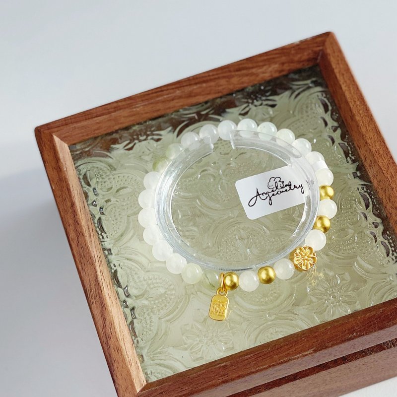 Amelia Jewelry丨竹影聲聲丨天山翠原創設計手串 - 手鍊/手環 - 水晶 綠色