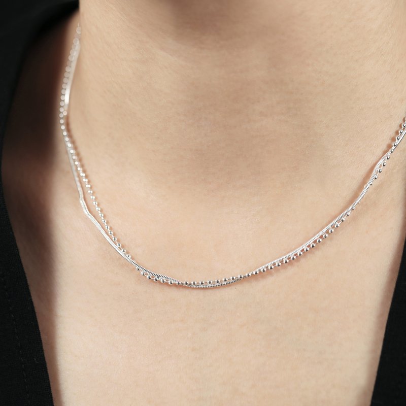 moorigin Overlap 項鍊 | 925純銀 - 項鍊 - 不鏽鋼 