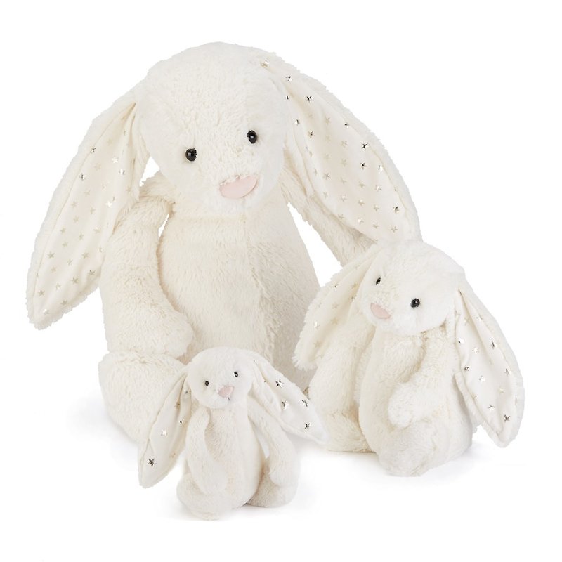 Jellycat Bashful Twinkle Bunny 兔 51cm - 玩偶/公仔 - 棉．麻 白色