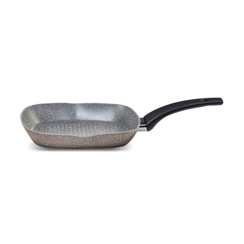 PiardiHome UNION LINE natural stone non-stick steak frying pan 28x28cm - เครื่องครัว - โลหะ สีเทา