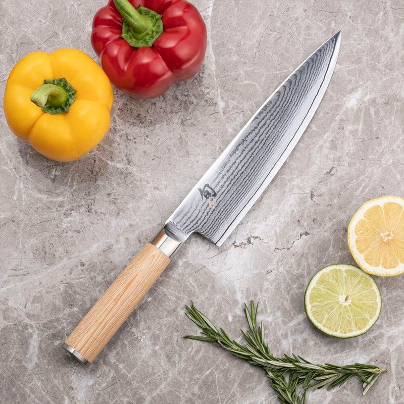 SHUN CLASSIC CHEF'S KNIFE 200mm (White handle) - มีด - สแตนเลส 