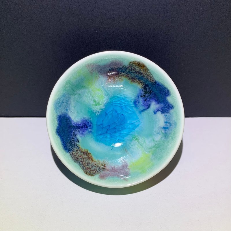 冰晶油畫山水迷你杯 / 邱毓寧 / 鶯歌燒 / A33 - 茶壺/茶杯/茶具 - 瓷 多色