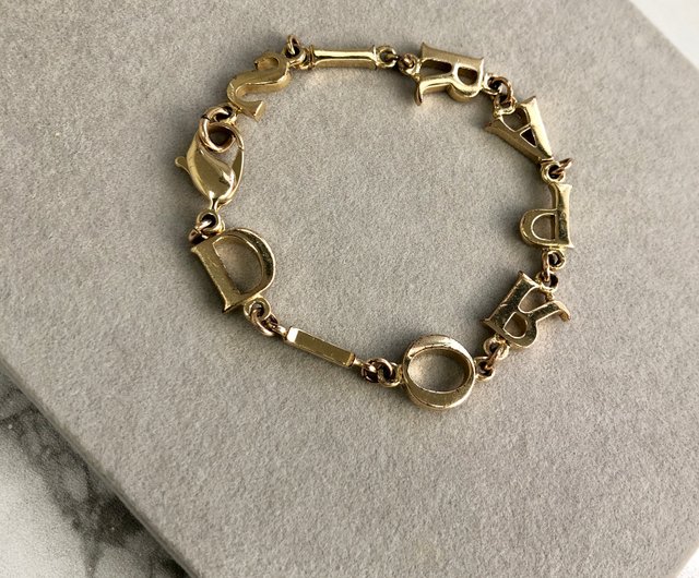 日本直送 名牌中古包 】Christian Dior クリスチャン ディオール ブレスレット ゴールド DIORロゴ vintage オールド  zfejdh - ショップ VintageShop solo ブレスレット - Pinkoi