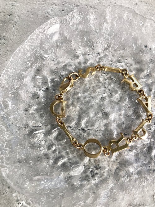 クリスチャンディオール ブレスレット ヴィンテージ ゴールド グリーン 500x0.jpg