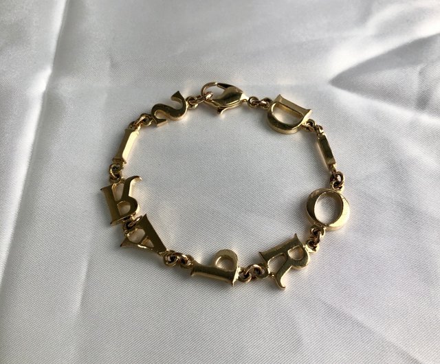 日本直送 名牌中古包 】Christian Dior クリスチャン ディオール ブレスレット ゴールド DIORロゴ vintage オールド  zfejdh - ショップ VintageShop solo ブレスレット - Pinkoi