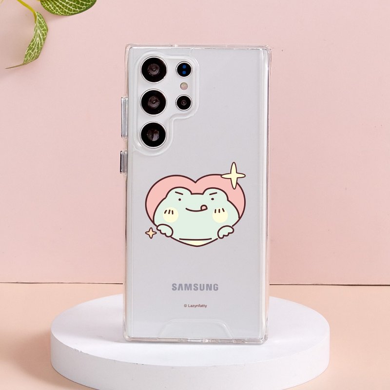 胖才可愛yummy愛心防摔透明SAMSUNG手機殼 - 手機殼/手機套 - 塑膠 多色