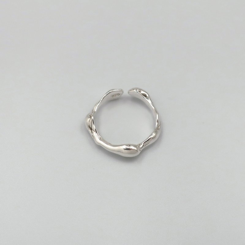 | FLUX | Flux Silver Open Ring - แหวนทั่วไป - เงินแท้ สีเงิน