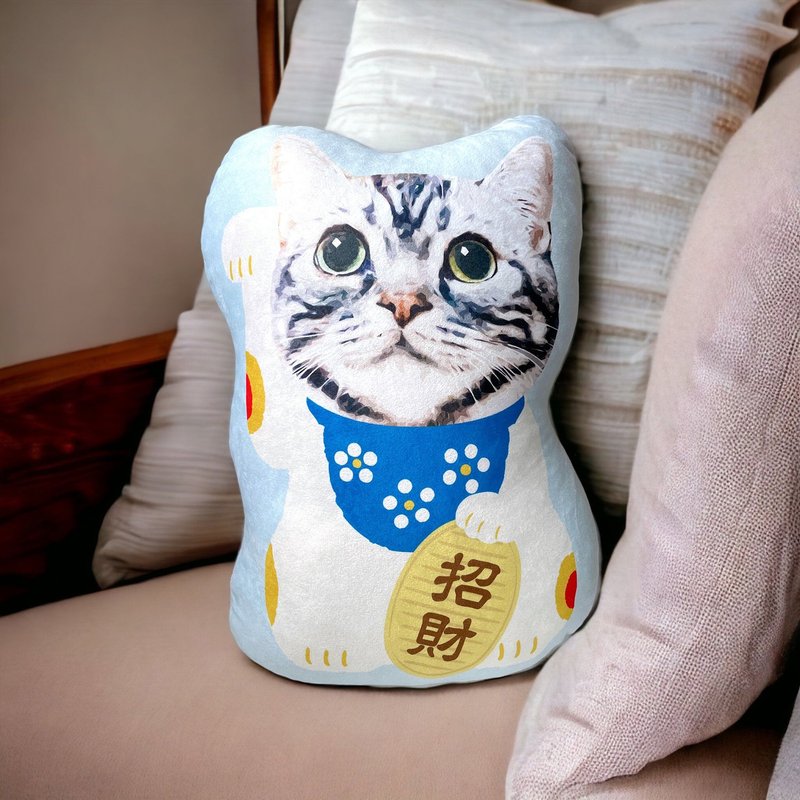 客製寵物絨毛咕𠱸/Cushion/抱枕 - 枕頭/抱枕 - 棉．麻 多色