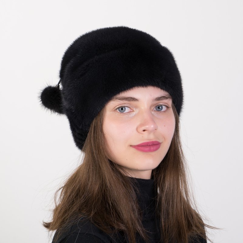 Fur Hat Women Winter Real Fur Luxury Russian Fur Hat Warm Womens Mink Hats - Hats & Caps - Other Materials Multicolor