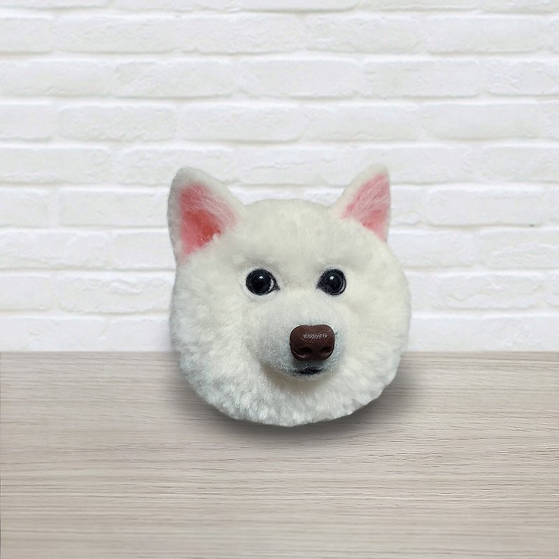 Handmade pet custom yarn ball x wool felt fluffy ball pomom charm key ring - พวงกุญแจ - ขนแกะ 