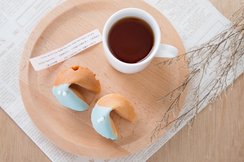 Dianhua Coupon 240 Color Fortune Cookies Available in 5 Colors - Handmade Cookies - Fresh Ingredients Blue