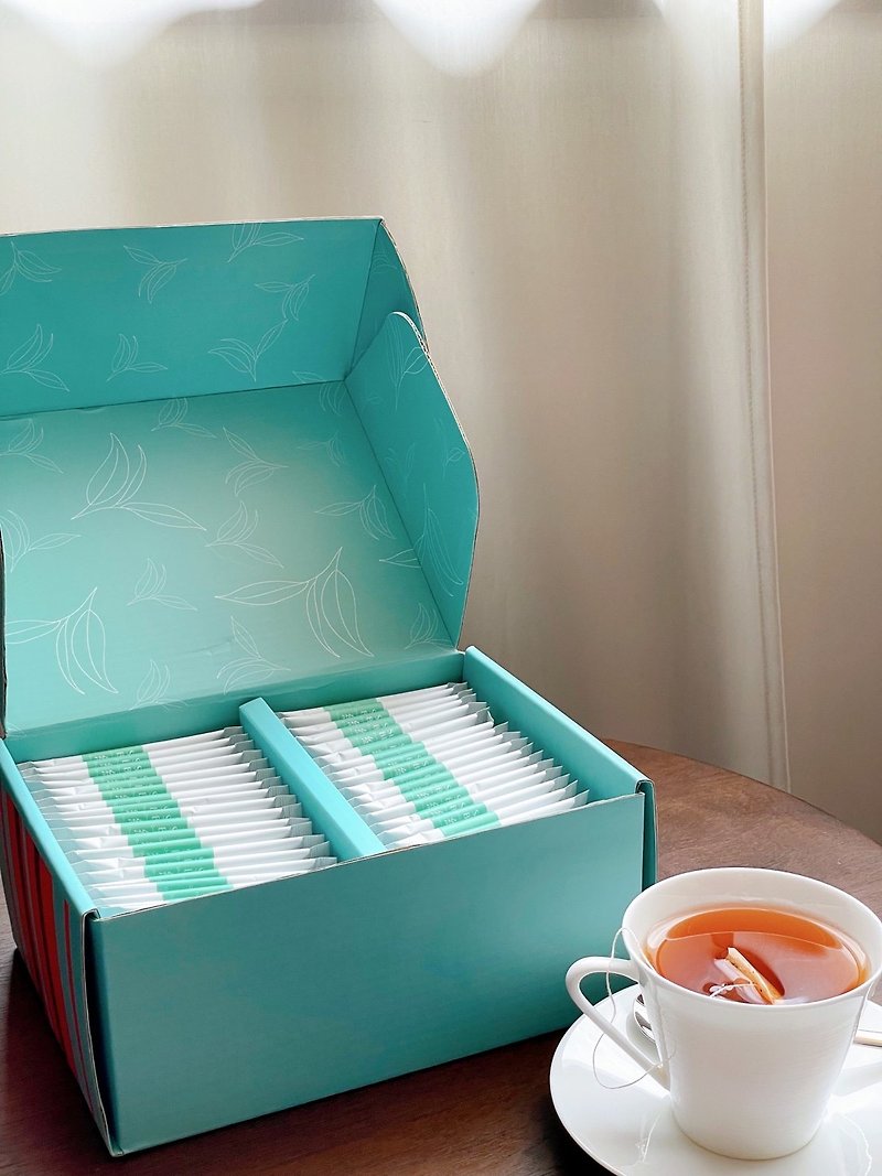 漫Day生活茶 Elite Box紅玉白茶茶包禮盒50入附提袋 客製化禮物 - 茶葉/漢方茶/水果茶 - 其他材質 