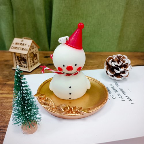 雪だるまキャンドル - ショップ beibeikira ドライフラワー・ブーケ