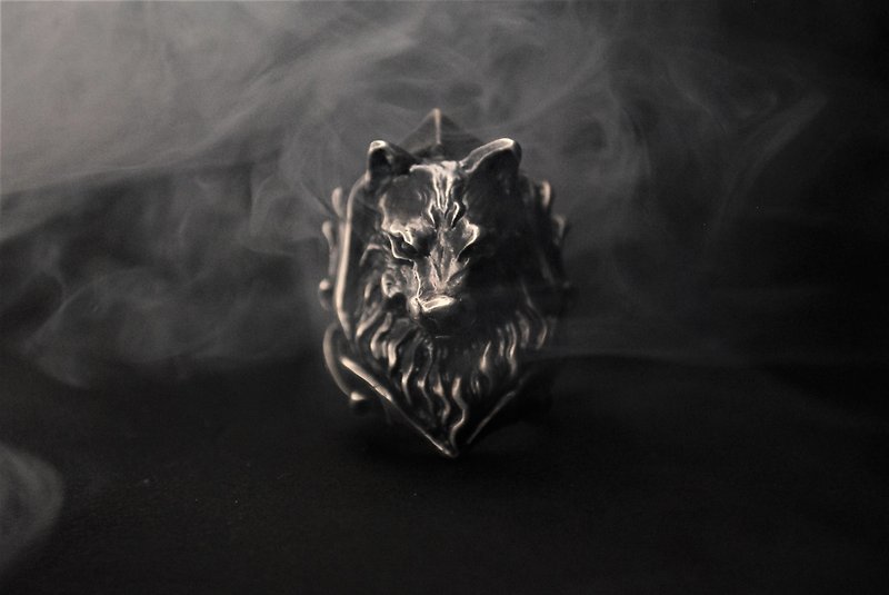Alarein/Handmade Silver Jewelry/Knight Series/Wolf City/Achev - General Rings - Sterling Silver Silver
