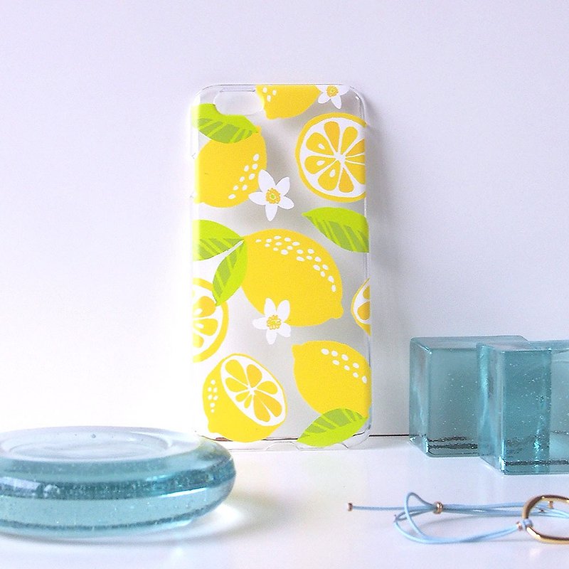 Clear Phone Case - Lemon - - Phone Cases - Plastic Transparent