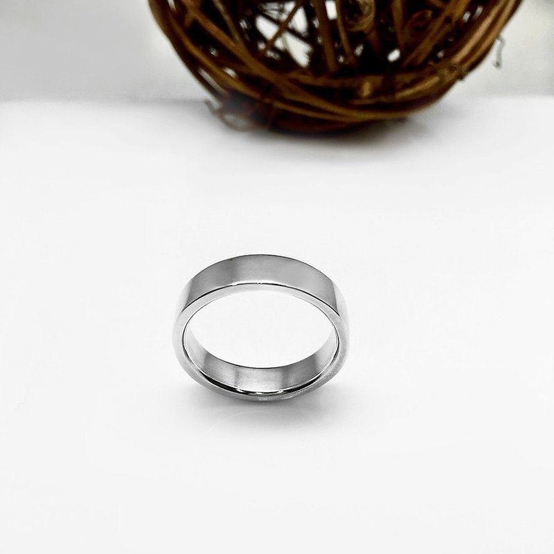The simple beauty of a flattened ring - General Rings - Sterling Silver Silver